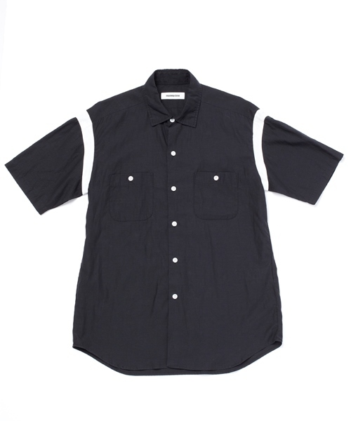 MONKEY TIME（モンキータイム）の「MT ∴ コットン/リヨセル ボーリングシャツ◆（シャツ/ブラウス・メンズ・ホワイト/ブラック・LARGE/SMALL/MEDIUM）」の5枚目の写真