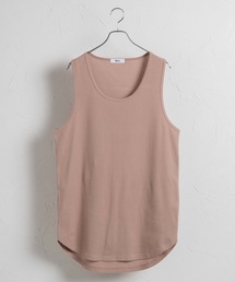 WEGO/【WEB限定】【S~Lあり/ユニセックスで使える】ラウンドワッフルタンクトップ
