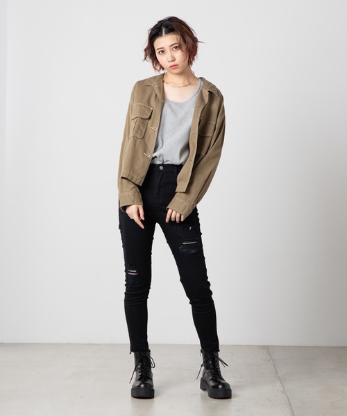 WEGO（ウィゴー）の「WEGO/【WEB限定】【S～Lあり/ユニセックスで使える】ラウンドワッフルタンクトップ（タンクトップ・メンズ・ホワイト/ブラック/ベージュ/杢グレー/ライトベージュ/ブラック系その他5・SMALL/MEDIUM/LARGE）」の9枚目の写真