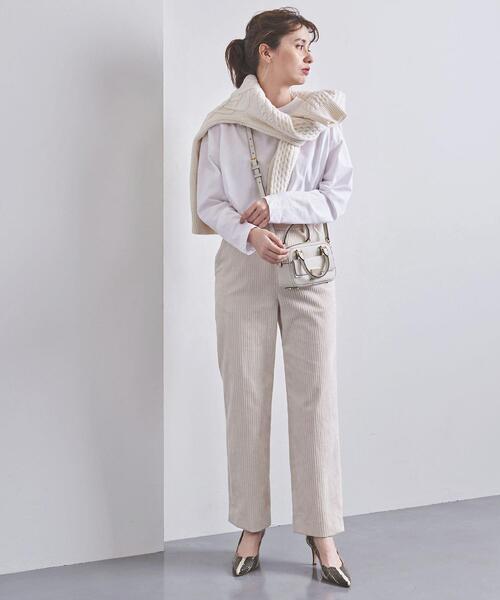 UNITED ARROWS（ユナイテッドアローズ）の「UWSC コーデュロイ ハイウエストパンツ◆（その他パンツ・レディース・ホワイト/ダークブラウン/ライム/その他2/オフホワイト・34/36/38）」の17枚目の写真