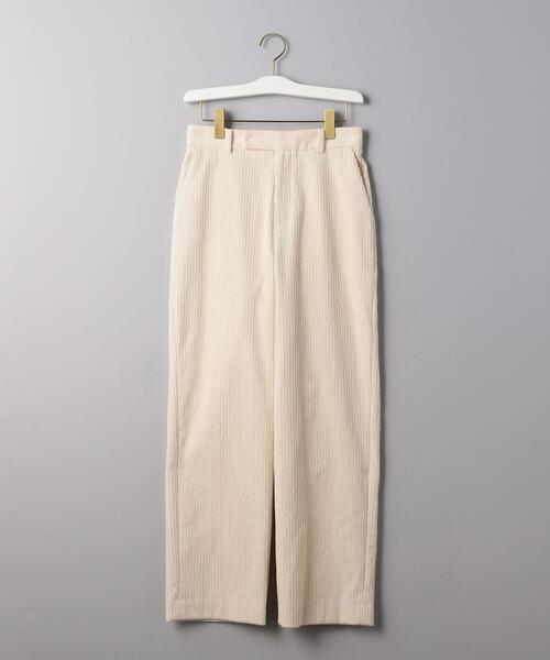 UNITED ARROWS（ユナイテッドアローズ）の「UWSC コーデュロイ ハイウエストパンツ◆（その他パンツ・レディース・ホワイト/ダークブラウン/ライム/その他2/オフホワイト・34/36/38）」の9枚目の写真
