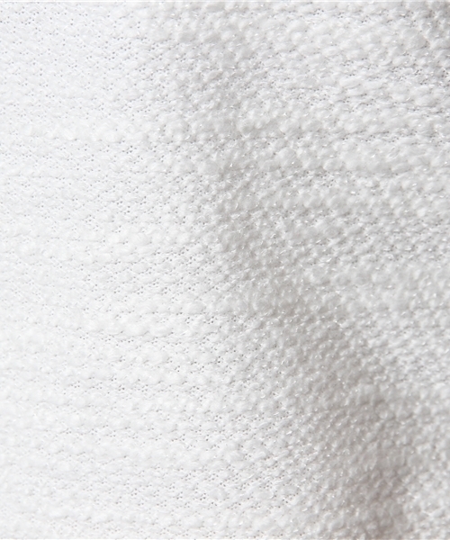 Khaju（カージュ）の「Khaju:ミックスツイードフリルショートスリーブ（Tシャツ/カットソー・レディース・ホワイト/グレー・ONE SIZE）」の8枚目の写真