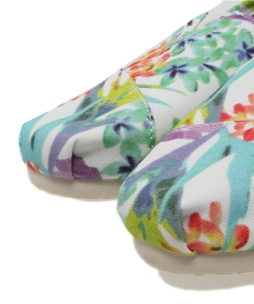 TOMS（トムス）の「トムス ウィメンズ クラシック ボタニカル柄 スリッポン TOMS W CLSC Birds of Paradise（スニーカー・レディース・ホワイト/ブラック・23.5cm/24.5cm/23cm/22cm）」の6枚目の写真