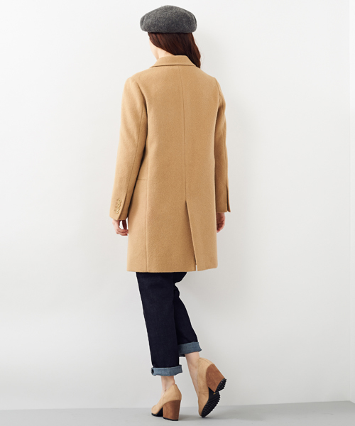 Another Edition（アナザーエディション）の「ウール 1ボタン チェスター コート/AE Ｗ １Ｂﾁｪｽﾀｰ CT　（チェスターコート・レディース・オフホワイト/ブラック/ベージュ・SMALL/MEDIUM）」の5枚目の写真