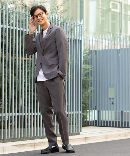 coen(コーエン)の「COOLFIBER(R)タックイージーパンツ(スラックス・メンズ・ブラック/グレー・X-LARGE/MEDIUM/LARGE/SMALL)」の15枚目の写真