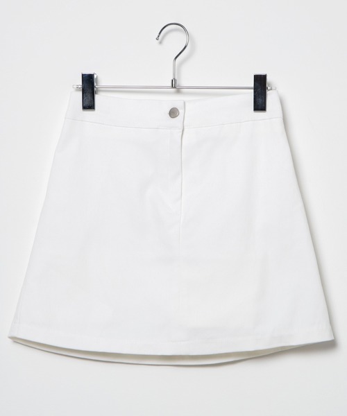 DING（ディング）の「DING/ツイルミニスカパン（スカート・レディース・ホワイト/ブラック・FREE）」の9枚目の写真