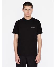 【A|Xアルマーニ エクスチェンジ】バックカラ―ブロックデザイン 半袖クルーネックTシャツ/REGULAR