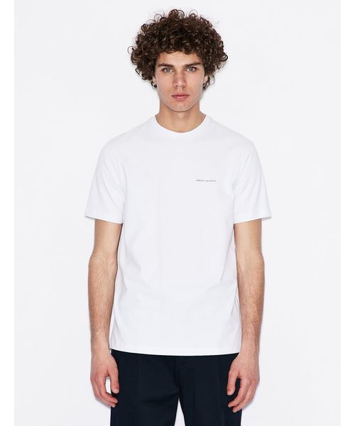 ARMANI EXCHANGE(アルマーニエクスチェンジ)の「【A|Xアルマーニ エクスチェンジ】バックカラ―ブロックデザイン 半袖クルーネックTシャツ/REGULAR(Tシャツ/カットソー・メンズ・ブラック/ネイビー/ホワイト・MEDIUM/LARGE/X-LARGE/SMALL/X-SMALL)」の12枚目の写真