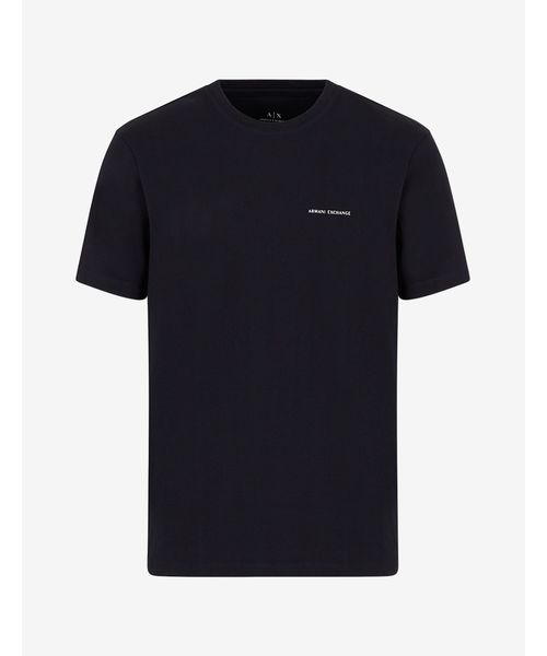 ARMANI EXCHANGE(アルマーニエクスチェンジ)の「【A|Xアルマーニ エクスチェンジ】バックカラ―ブロックデザイン 半袖クルーネックTシャツ/REGULAR(Tシャツ/カットソー・メンズ・ブラック/ネイビー/ホワイト・MEDIUM/LARGE/X-LARGE/SMALL/X-SMALL)」の5枚目の写真