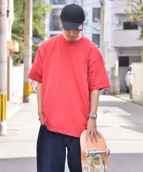 LOS ANGELES APPAREL（ロサンゼルスアパレル）の「LOS ANGELES APPAREL ロサンゼルス アパレル 6.5オンス ガーメント ダイ クルーネックTシャツ LAA1801GD（Tシャツ/カットソー・メンズ・ホワイト/ブラック/ダークグリーン/オレンジ/ライトグリーン/イエロー/レッド/ネイビー/ピンク/グレー/コバルトブルー/パープル・M/L/XL/S）」の13枚目の写真