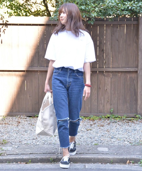 LOS ANGELES APPAREL（ロサンゼルスアパレル）の「LOS ANGELES APPAREL ロサンゼルス アパレル 6.5オンス ガーメント ダイ クルーネックTシャツ LAA1801GD（Tシャツ/カットソー・メンズ・ホワイト/ブラック/ダークグリーン/オレンジ/ライトグリーン/イエロー/レッド/ネイビー/ピンク/グレー/コバルトブルー/パープル・M/L/XL/S）」の16枚目の写真