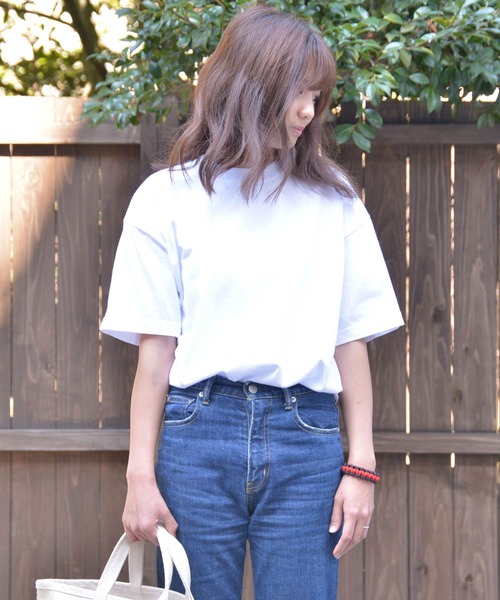 LOS ANGELES APPAREL（ロサンゼルスアパレル）の「LOS ANGELES APPAREL ロサンゼルス アパレル 6.5オンス ガーメント ダイ クルーネックTシャツ LAA1801GD（Tシャツ/カットソー・メンズ・ホワイト/ブラック/ダークグリーン/オレンジ/ライトグリーン/イエロー/レッド/ネイビー/ピンク/グレー/コバルトブルー/パープル・M/L/XL/S）」の17枚目の写真