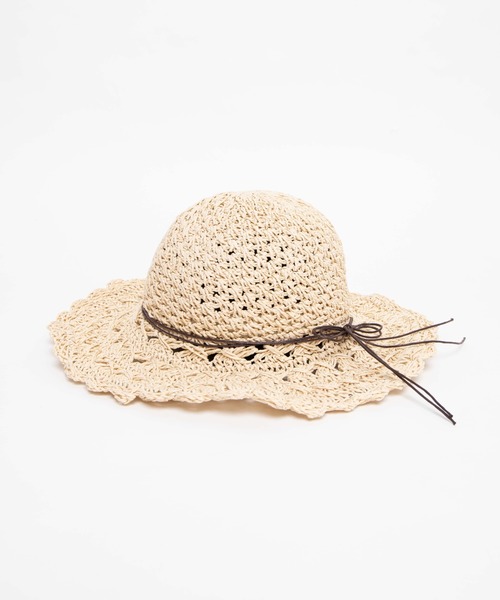 WEGO（ウィゴー）の「WEGO/スエードリボンペーパーハット（ハット・レディース・ベージュ/オフホワイト・FREE）」の13枚目の写真