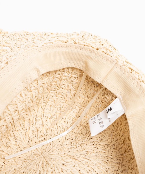 WEGO（ウィゴー）の「WEGO/スエードリボンペーパーハット（ハット・レディース・ベージュ/オフホワイト・FREE）」の10枚目の写真