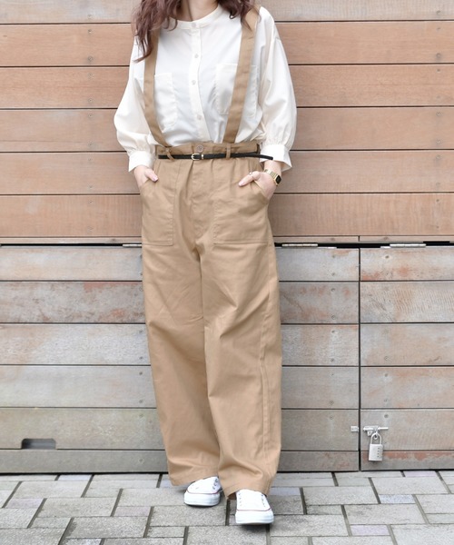 PairPair（ペアペア）の「サスペンダー付パンツ(男女兼用)（その他パンツ・レディース・ブラック/ベージュ/アイボリー・MEDIUM/LARGE）」の11枚目の写真