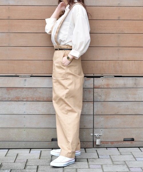 PairPair（ペアペア）の「サスペンダー付パンツ(男女兼用)（その他パンツ・レディース・ブラック/ベージュ/アイボリー・MEDIUM/LARGE）」の12枚目の写真