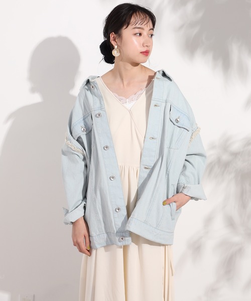 one after another NICE CLAUP(ワンアフターアナザーナイスクラップ)の「プリーツガウンワンピース(ワンピース・レディース・パープル/オフホワイト/アイボリー・FREE)」の9枚目の写真