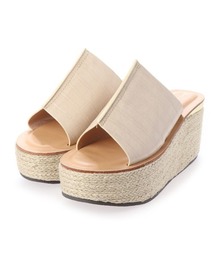 Serene ce cool | ジュートウエッジミュールサンダル(サンダル)
