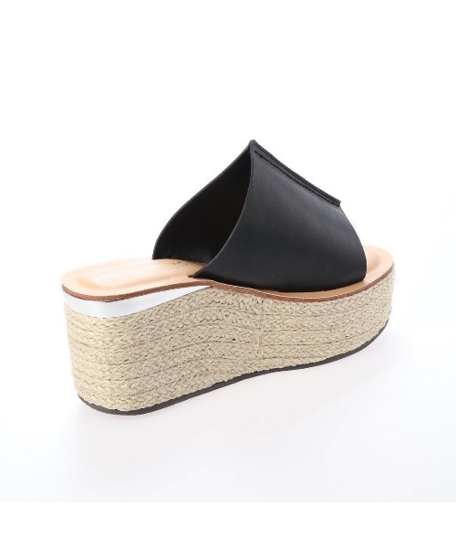 Serene ce cool（セレンセクール）の「ジュートウエッジミュールサンダル（サンダル・レディース・ホワイト/ブラック/アイボリー/キャメル・LL/S/M/L）」の8枚目の写真