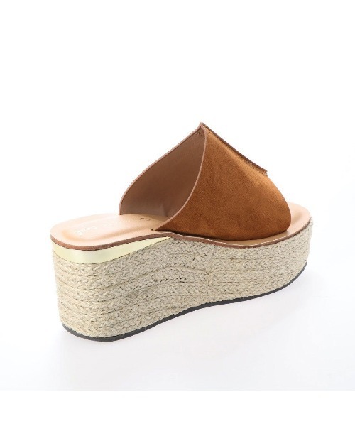 Serene ce cool（セレンセクール）の「ジュートウエッジミュールサンダル（サンダル・レディース・ホワイト/ブラック/アイボリー/キャメル・LL/S/M/L）」の20枚目の写真