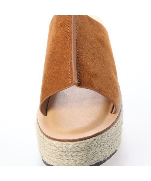 Serene ce cool（セレンセクール）の「ジュートウエッジミュールサンダル（サンダル・レディース・ホワイト/ブラック/アイボリー/キャメル・LL/S/M/L）」の12枚目の写真