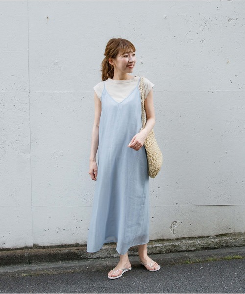 flower（フラワー）の「ウォータリーキャミワンピース（ワンピース・レディース・ピンク/ブルー・FREE）」の5枚目の写真