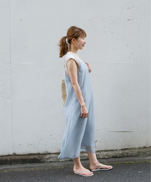 flower（フラワー）の「ウォータリーキャミワンピース（ワンピース・レディース・ピンク/ブルー・FREE）」の7枚目の写真