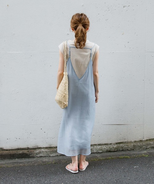 flower（フラワー）の「ウォータリーキャミワンピース（ワンピース・レディース・ピンク/ブルー・FREE）」の8枚目の写真