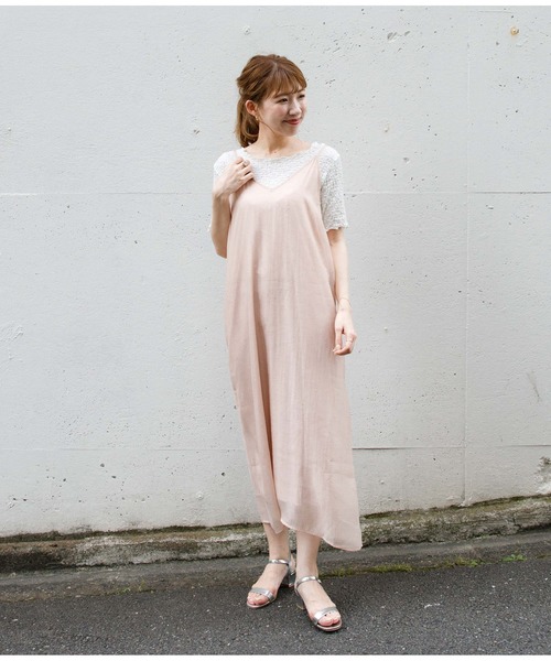 flower（フラワー）の「ウォータリーキャミワンピース（ワンピース・レディース・ピンク/ブルー・FREE）」の12枚目の写真