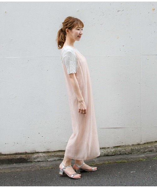 flower（フラワー）の「ウォータリーキャミワンピース（ワンピース・レディース・ピンク/ブルー・FREE）」の14枚目の写真