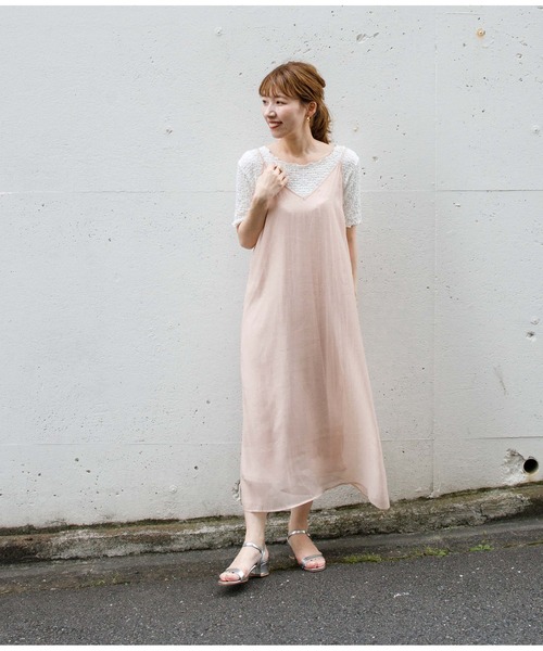 flower（フラワー）の「ウォータリーキャミワンピース（ワンピース・レディース・ピンク/ブルー・FREE）」の3枚目の写真