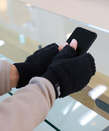 BEAMS | BEAMS / Fur Fingerless Glove(手袋)