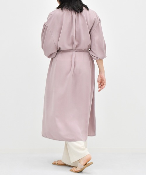 Ambre Neige（アンブルネージュ）の「ソデボリュームワンピース／スキッパーマキシワンピ／【WEB/EC限定商品】（ワンピース・レディース・ピンクベージュ/ベージュ・FREE）」の8枚目の写真