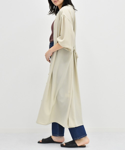 Ambre Neige（アンブルネージュ）の「ソデボリュームワンピース／スキッパーマキシワンピ／【WEB/EC限定商品】（ワンピース・レディース・ピンクベージュ/ベージュ・FREE）」の10枚目の写真