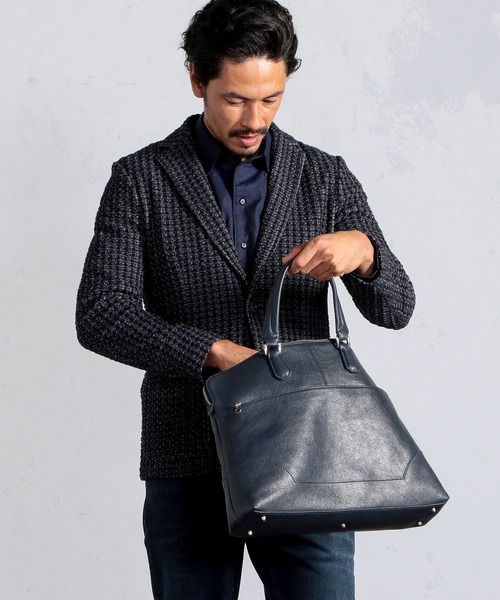 MEN'S BIGI（メンズビギ）の「ストレッチチェック柄カットジャケット（テーラードジャケット・メンズ・ホワイト/ネイビー・01/02/03/04）」の22枚目の写真