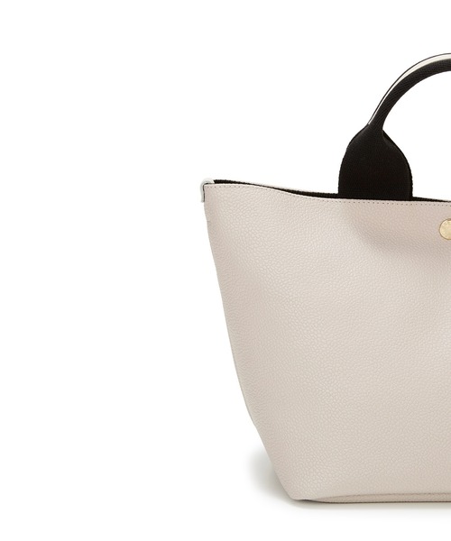 Breath TOPKAPI（ブレストプカピ）の「【Breath TOPKAPI /ブレス トプカピ】スコッチグレイン ネオレザー レディース トートバッグ プレーン（トートバッグ・レディース・ライトグレー/ブラック/クリーム/キャメル/サンドグレー・FREE）」の16枚目の写真