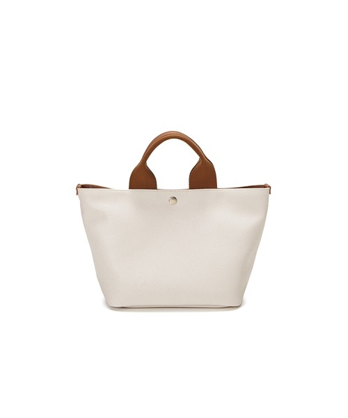 Breath TOPKAPI（ブレストプカピ）の「【Breath TOPKAPI /ブレス トプカピ】スコッチグレイン ネオレザー レディース トートバッグ プレーン（トートバッグ・レディース・ライトグレー/ブラック/クリーム/キャメル/サンドグレー・FREE）」の22枚目の写真