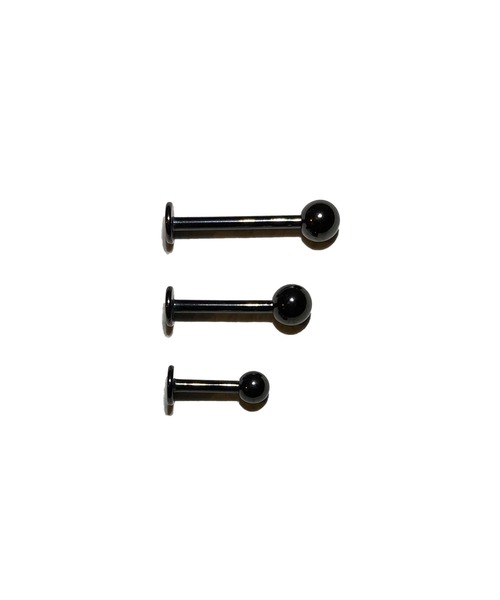 MORPH（モルフ）の「MORPH モルフ  ラブレット ボディーピアス 14ゲージ 6mm~16mm（ピアス（片耳用）・メンズ・ブラック・6/8/10/12/14/16）」の2枚目の写真