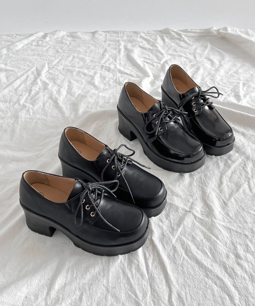 セール】超軽量厚底 レースアップ マニッシュ シューズ 1973（ドレス