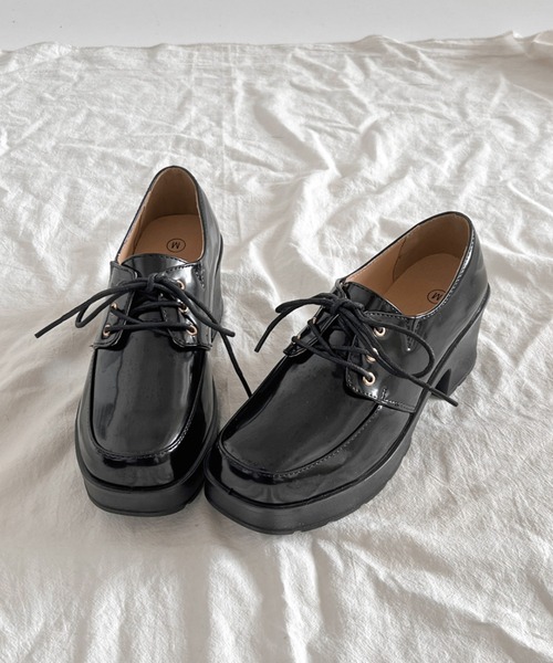 セール】超軽量厚底 レースアップ マニッシュ シューズ 1973（ドレス