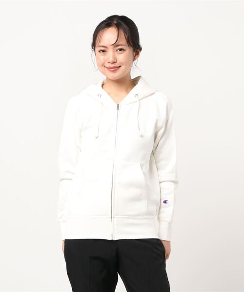 パーカー CHAMPION ZIP HOODED SWEATSHIRT (チャンピオン ジップフーデッドスウェットシャツ) レディース Champion チャンピオン スウェットパーカー レディース ジップ