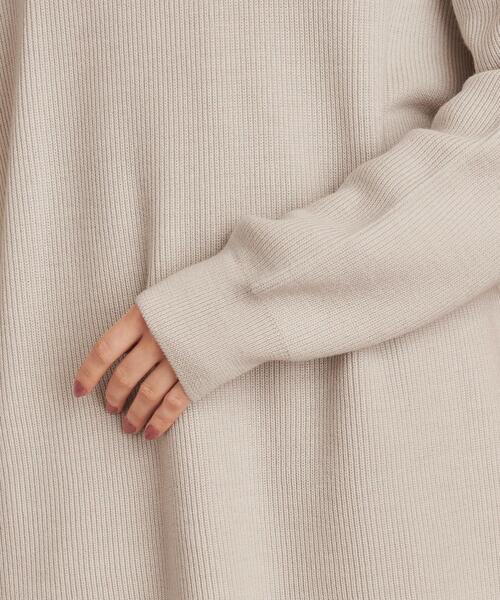 Steven Alan(スティーブンアラン)の「<Steven Alan>∴WOOL HIGH NECK KNIT/ニット ◆(ニット/セーター・レディース・オフホワイト/ターコイズブルー/マスタード・FREE)」の4枚目の写真