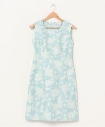 【ハナエモリ アルマンローズ】フラワー刺繍ワンピース HANAE MORI ALMA EN ROSE（ハナエモリ アルマ・アン・ローズ）の