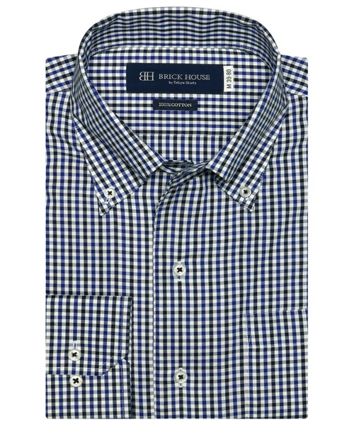 セール 形態安定ノーアイロン ワンピースボタンダウン 長袖ビジネスワイシャツ ビジネスシャツ Tokyo Shirts トウキョウシャツ のファッション通販 Zozotown