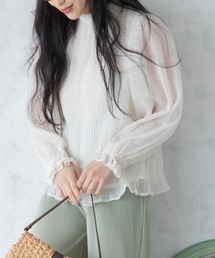 Mysa&Liina | プリーツカットドビーブラウス(シャツ/ブラウス)