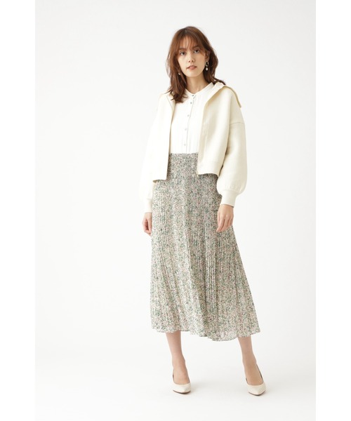 JILLSTUART オリーヴニットブルゾン ベージュ