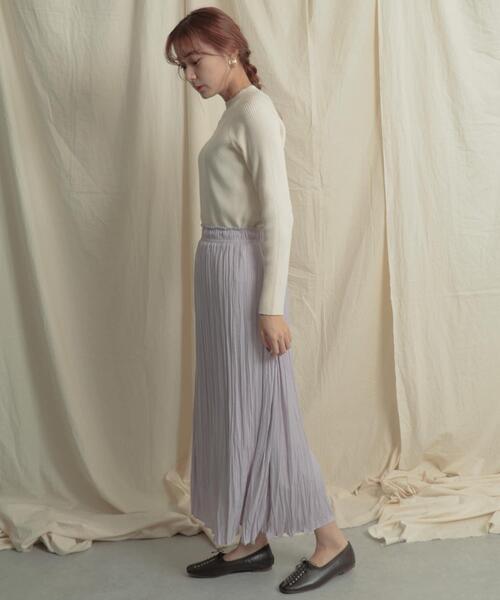 SENSE OF PLACE by URBAN RESEARCH（センスオブプレイスバイアーバンリサーチ）の「ボタンディテールモックネックリブセーター（ニット/セーター・レディース・アイボリー/ライトベージュ/ブラック/ライトカーキ/ライトピンク/オリーブ・ONE）」の16枚目の写真