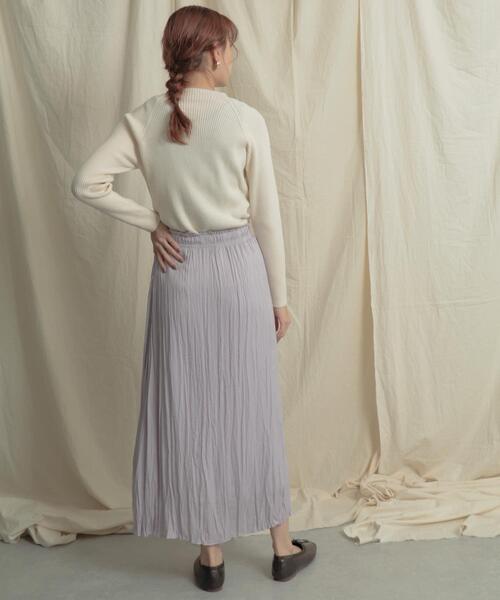 SENSE OF PLACE by URBAN RESEARCH（センスオブプレイスバイアーバンリサーチ）の「ボタンディテールモックネックリブセーター（ニット/セーター・レディース・アイボリー/ライトベージュ/ブラック/ライトカーキ/ライトピンク/オリーブ・ONE）」の17枚目の写真