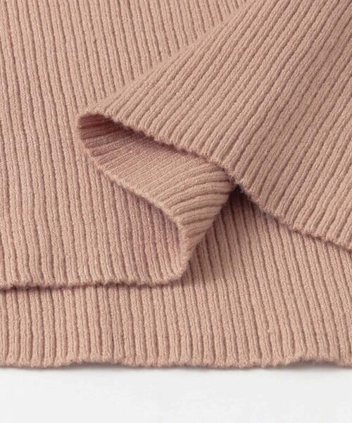 SENSE OF PLACE by URBAN RESEARCH（センスオブプレイスバイアーバンリサーチ）の「ボタンディテールモックネックリブセーター（ニット/セーター・レディース・アイボリー/ライトベージュ/ブラック/ライトカーキ/ライトピンク/オリーブ・ONE）」の9枚目の写真