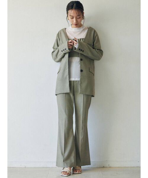 MURUA(ムルーア)の「ハイウエストスリットパンツ(その他パンツ・レディース・ブラック/ベージュ/その他1・1/2)」の12枚目の写真